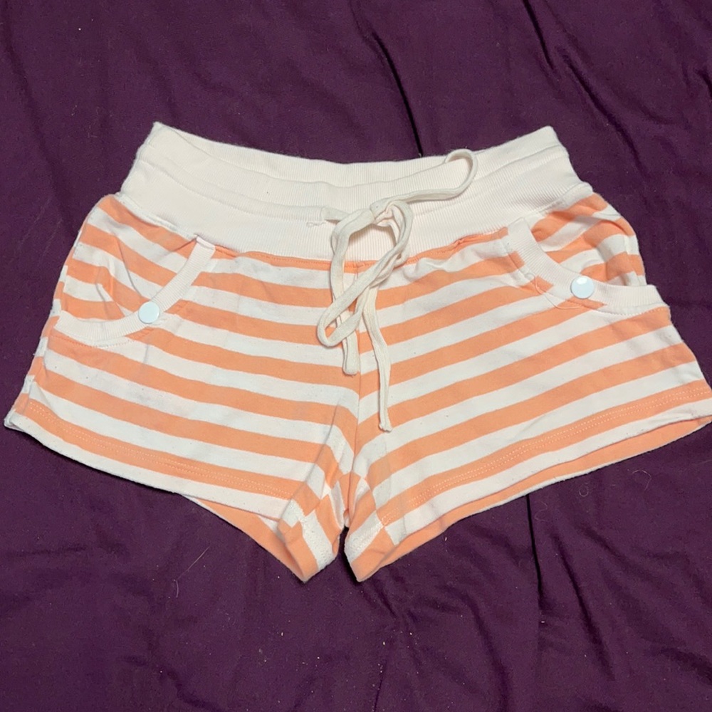 Forever 21 peach lounge shorts w/drawstring waist and pockets*